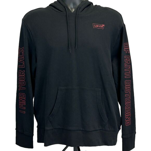 Levis x Star Wars Darth Vader Hoodie Movie Film Hooded Sweatshirt Black L Large - Picture 2 of 15